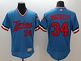 Minnesota Twins #34 Kirby Puckett Blue 2016 Flexbase Authentic Collection Stitched Jersey,baseball caps,new era cap wholesale,wholesale hats